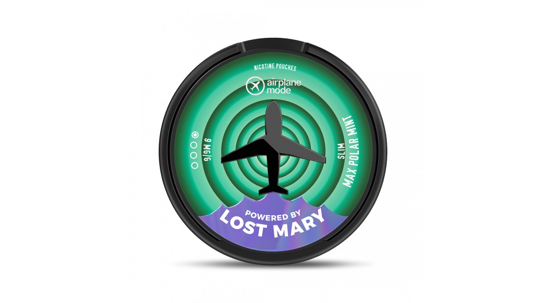 Airplane Mode (Powered By Lost Mary) Max Polar Mint Nicotine Pouch [09mg]