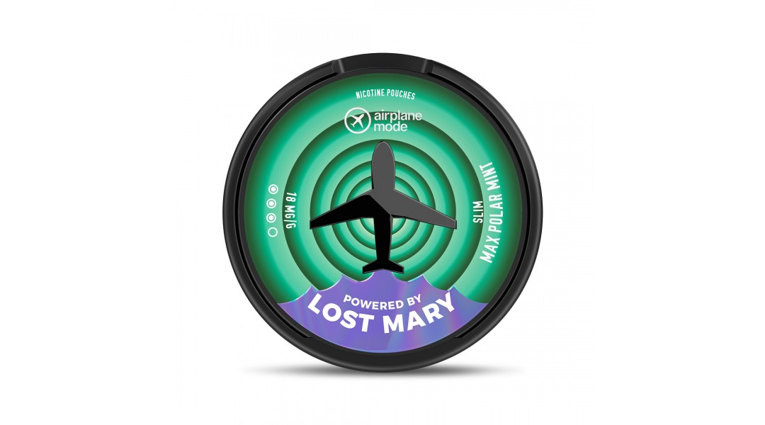 Airplane Mode (Powered By Lost Mary) Max Polar Mint Nicotine Pouch [18mg]