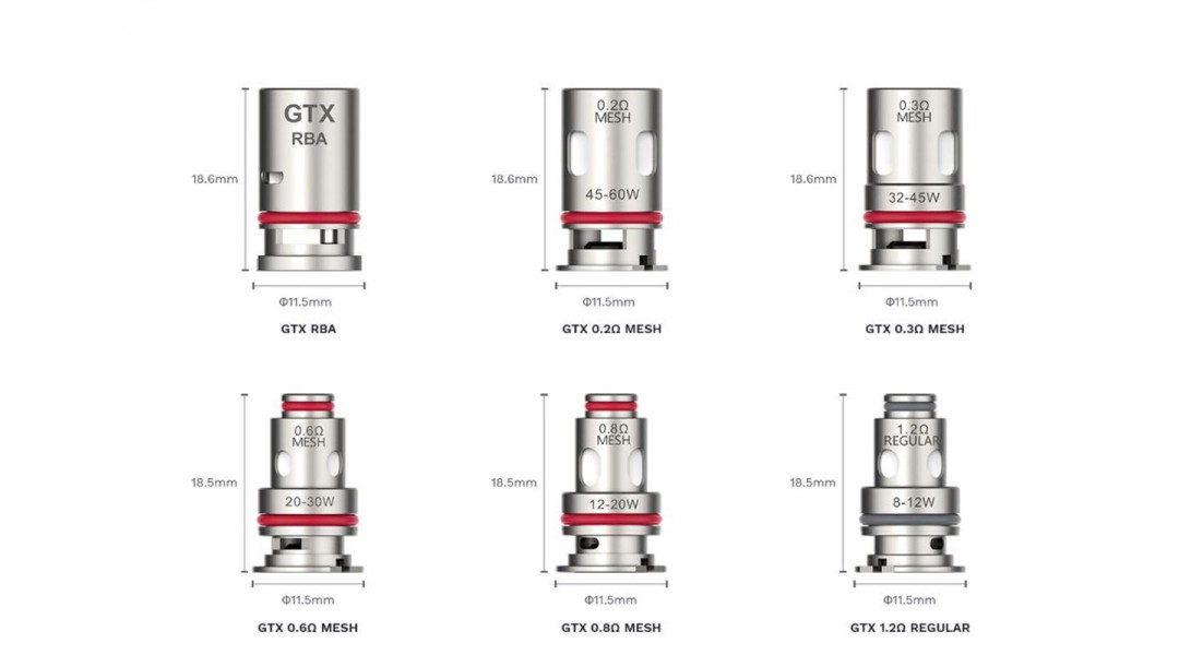 Vaporesso GTX Coils - 5 P...